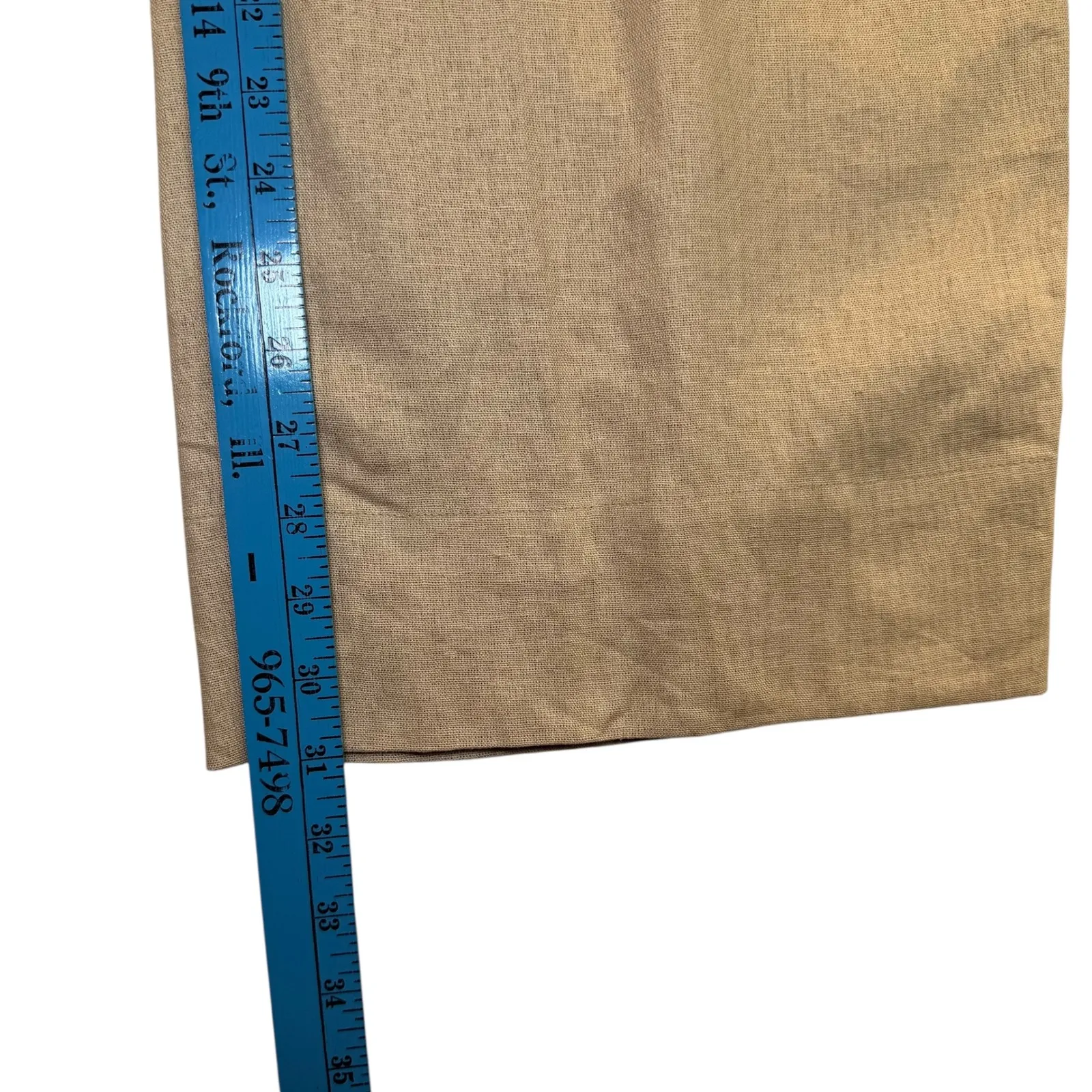 Isabel by Ingrid + Isabel Maternity Linen Wide Leg Pants Versatile Classic Sz L Tan Size L - Image 6