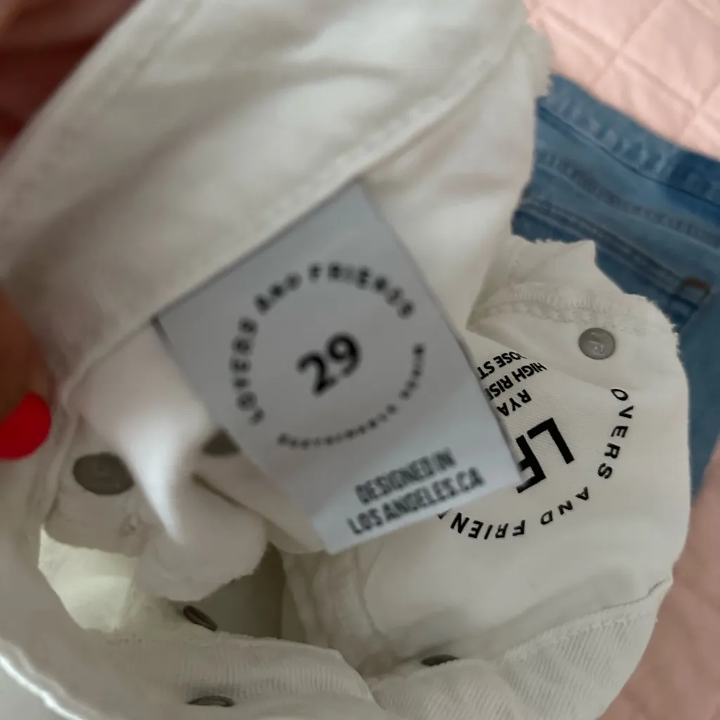 Lovers + Friends Ryan High Rise Straight‎ Jean- white - Image 7