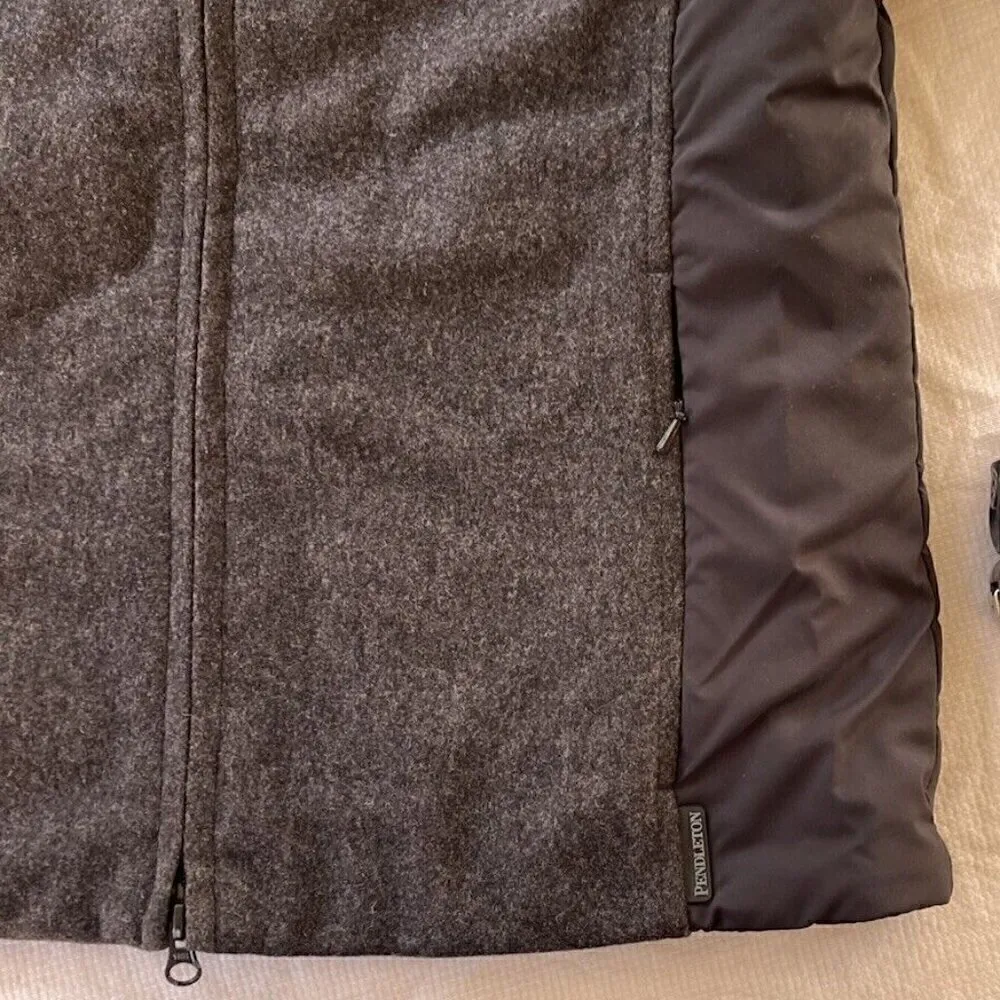 Pendleton Womens Insulated Urban Wear Jacket Sz S Faux Fur Hooded Wool - Image 7