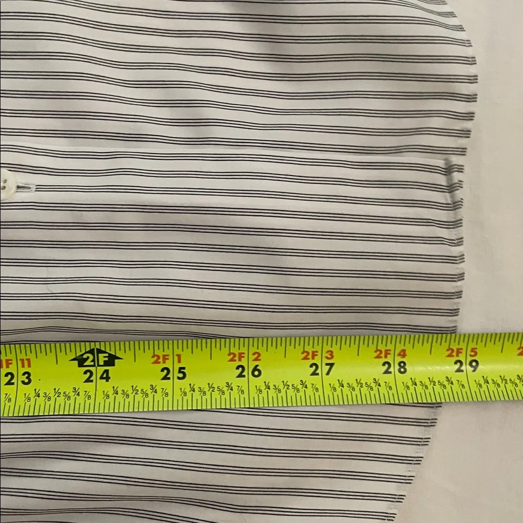 Brooks Brothers Classic Fit Non-Iron Button Up Striped Shirt Top Womens Size 12 - Image 7