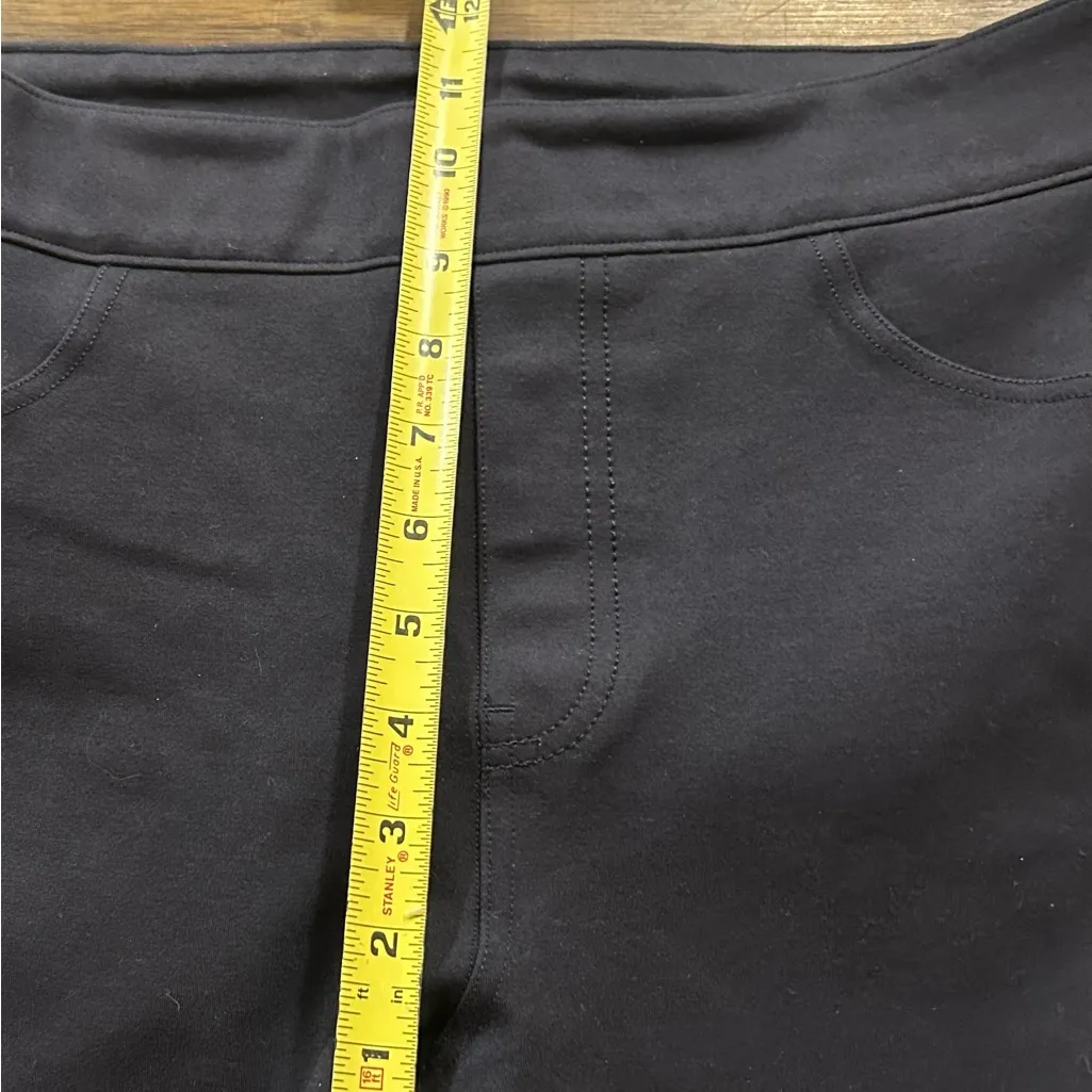 Spanx Navy Stretch High Rise Ankle Pants Size Large Style 20202Q - Image 4