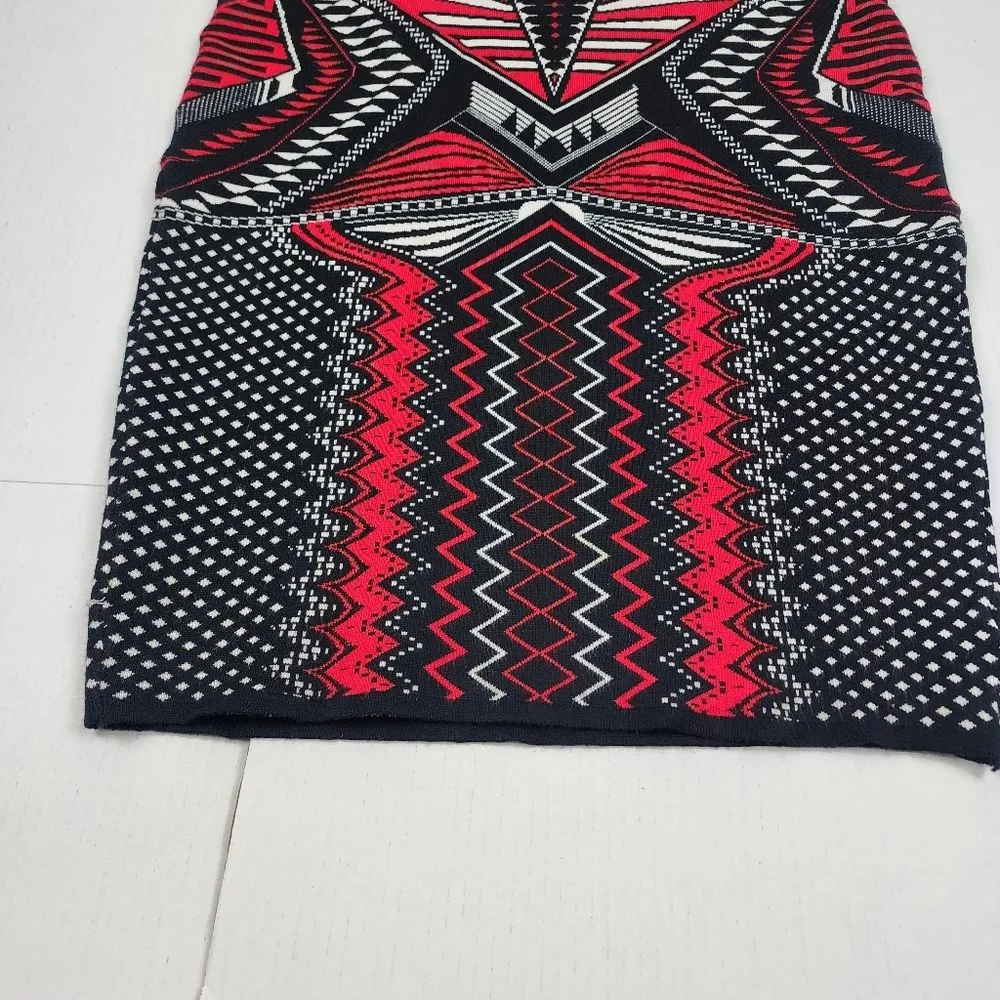 Ashley Stewart Scuba Skirt Pencil Bodycon Stretchy Geometric Knit Size 14/16 - Image 10
