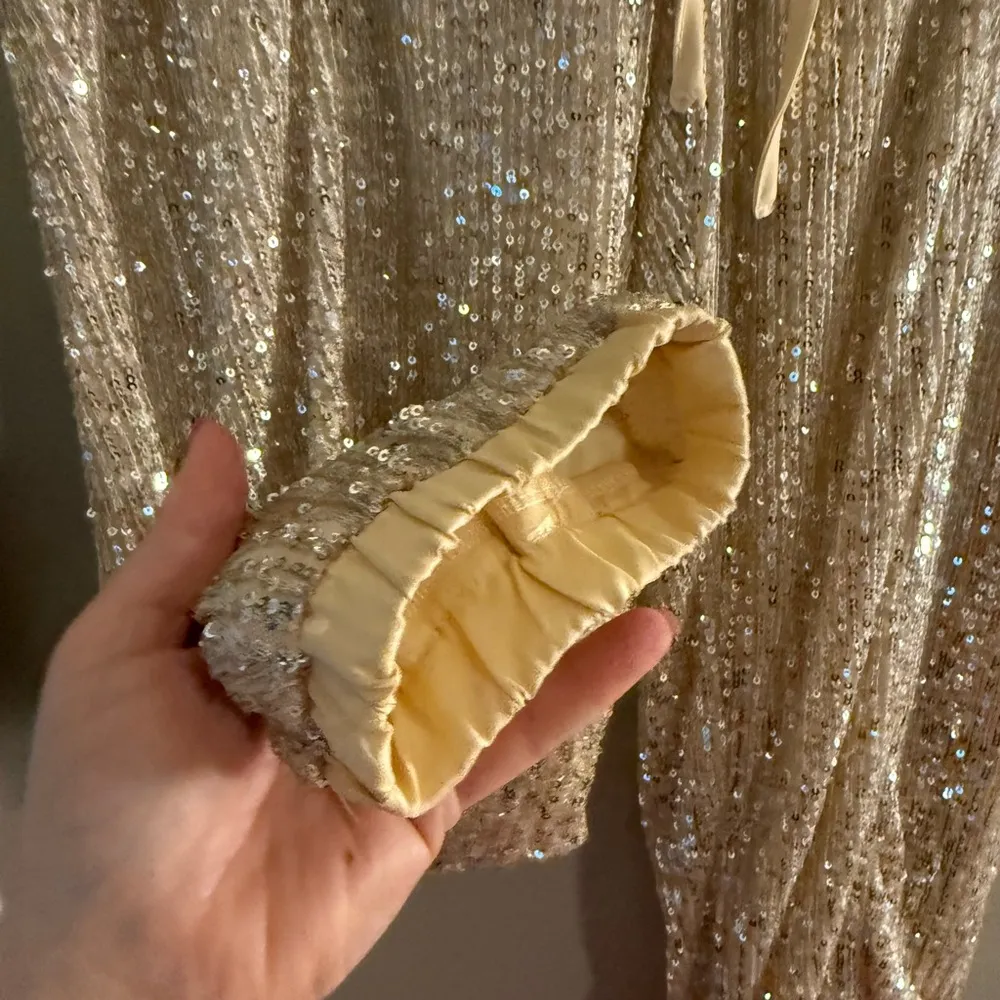 Style Rack Silver Sequin Joggers - Image 3