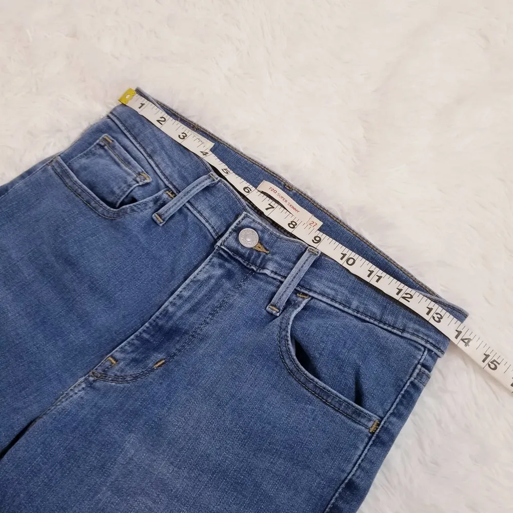 Levi's Premium 720 Super Skinny Blue Denim - Image 5