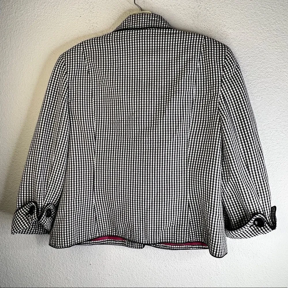 Vintage Tribella Suit Jacket‎ White Size 12 - Image 2