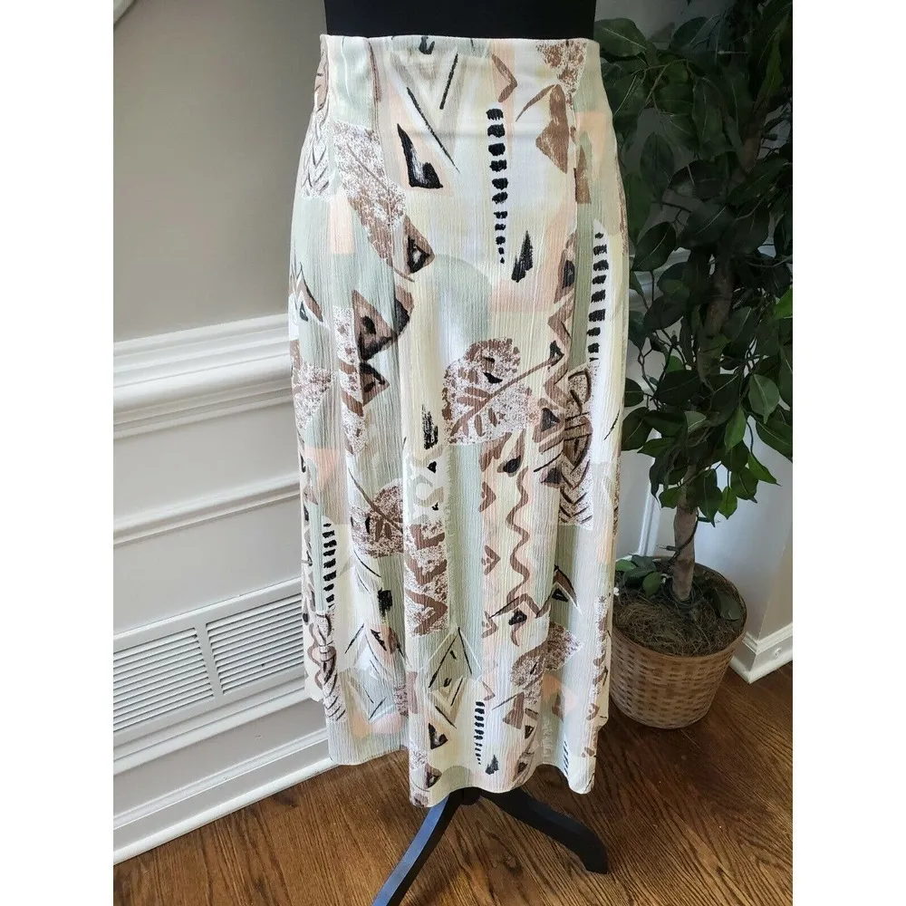 Vintage Jessica Scott Multicolor Polyester & Rayon Long Sleeve Two Piece Suits - Image 2