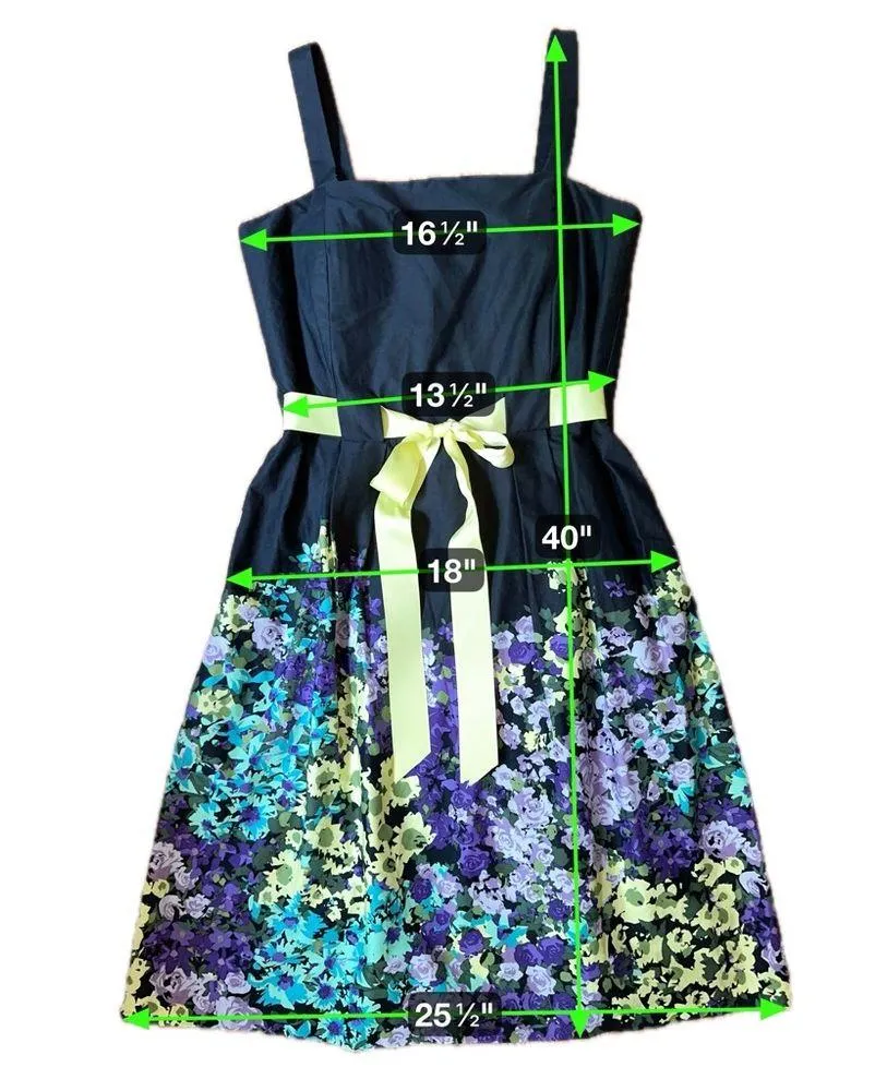 Madison Leigh Floral Fit & Flare Dress Sz 12 - Image 14