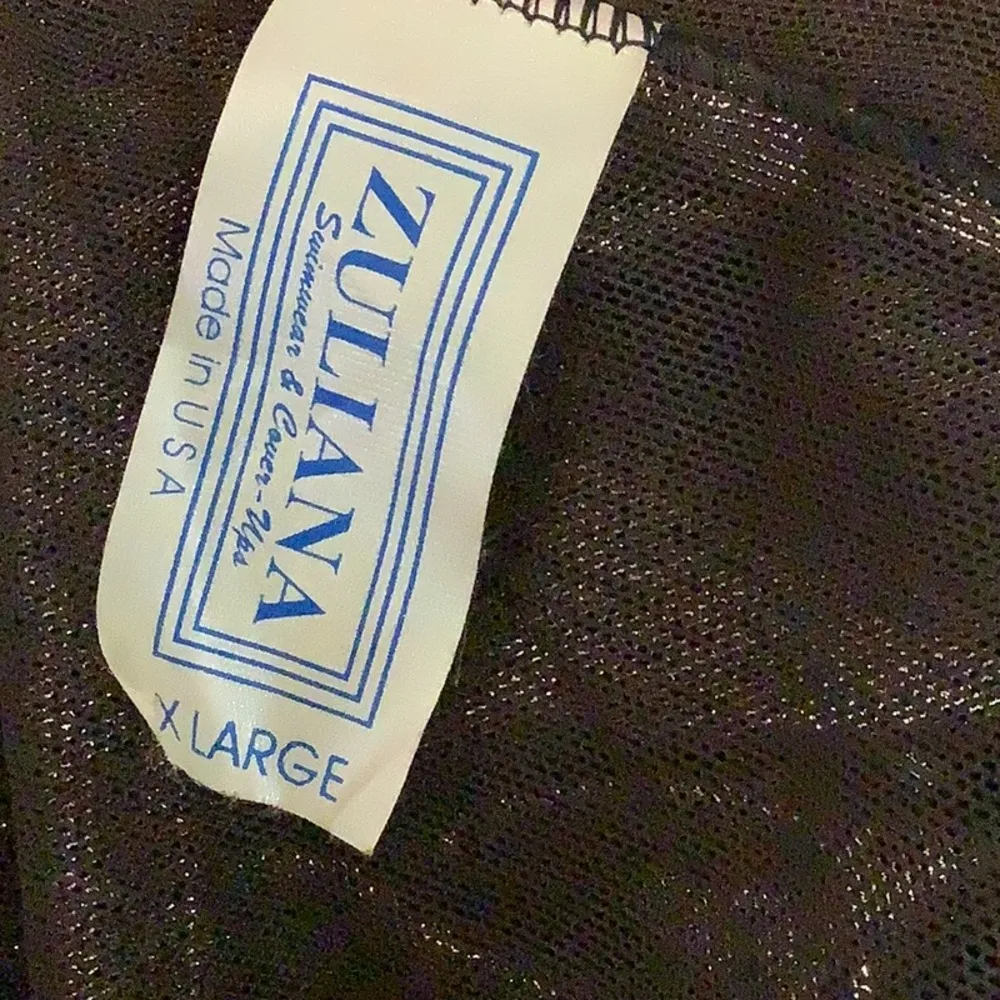 Zuliana Size XL Metallic Mesh Pants. Made in USA. New With Tags Gold - Image 3