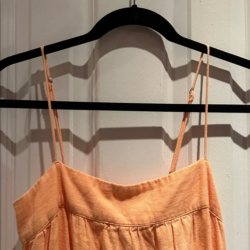 Abercrombie & Fitch Tangerine Babydoll Midi Dress - Image 5