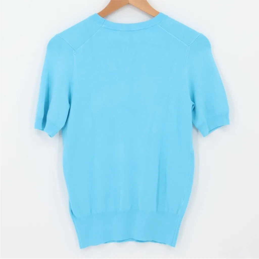 Zara Turquoise Knit Top - Image 2