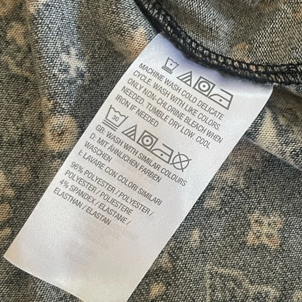 New Denim & Co Printed Tunic Long Sleeve Cardigan with Sleeveless Tank Top Set M - Image 4