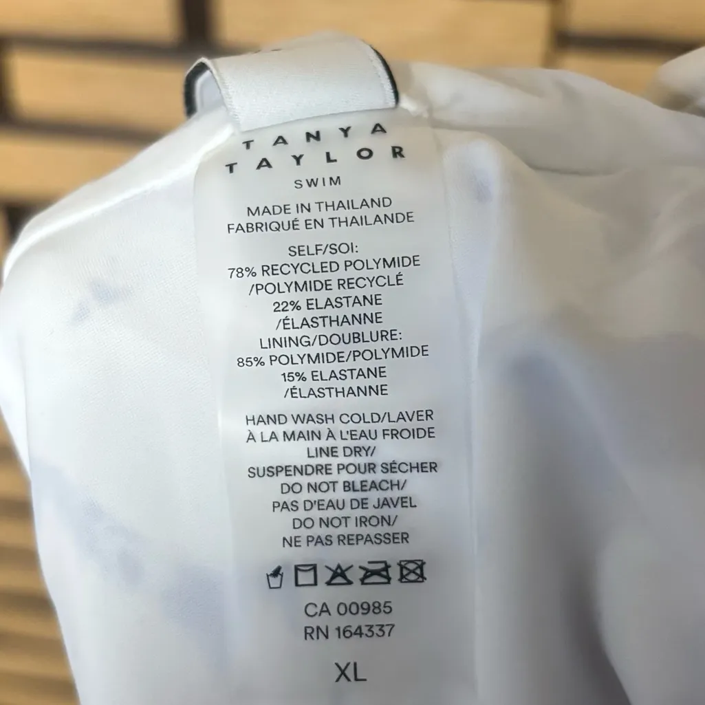 Tanya Taylor White And Blue One Piece Swimsuit Size XL - Image 9