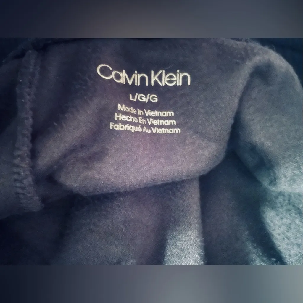 Calvin Klein black velour jogger - Image 4