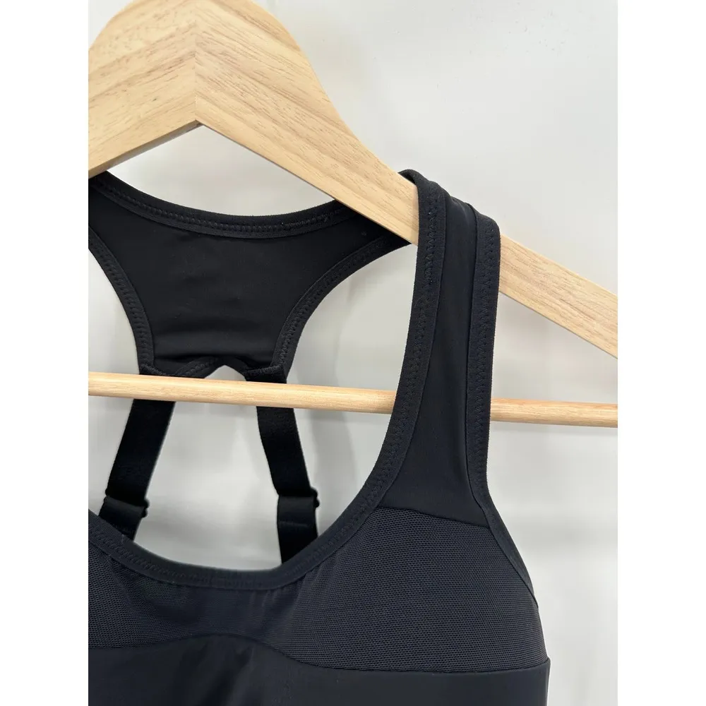 Nike Black Cutout Adjustable Strap Activewear Sports Bra Women's Size Medium M - Image 4