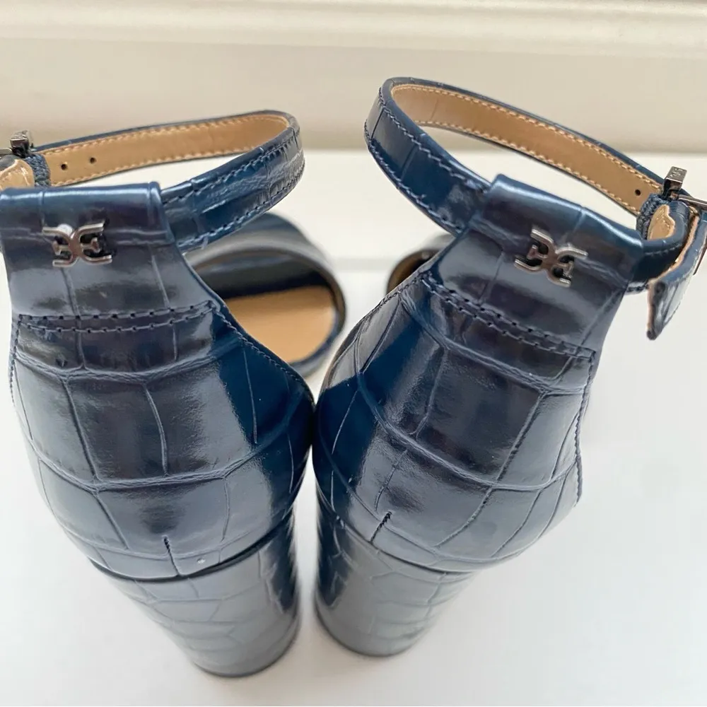 Sam Edelman Yaro Ankle Strap Sandal in Pacific Navy Sz 4 M - Image 7