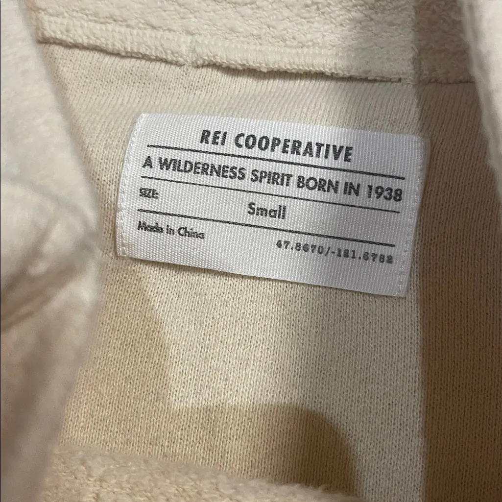 REI COOP WOMENS WALLACE LAKE PULLOVER CREAM HEMP SMALL - Image 3