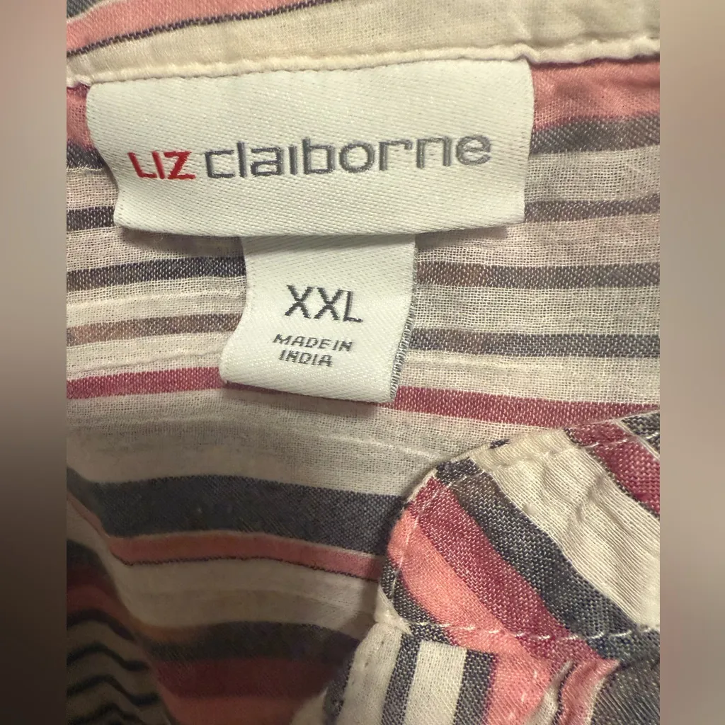 Liz Claiborne Multicolor Striped Casual Shirt - Image 6
