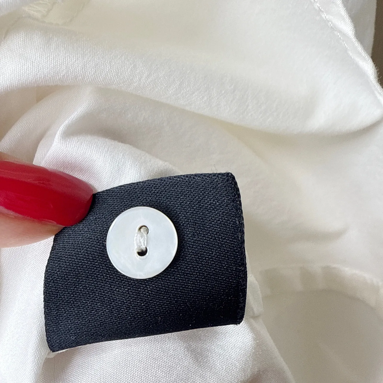 Misook Sleeveless Stretch Cotton Sleeveless Blouse White Size XL Collared Luxury - Image 6