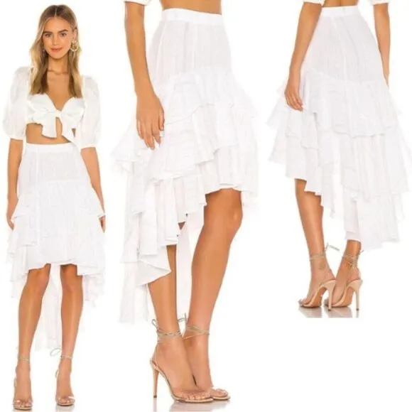 MAJORELLE My Dearest Skirt in White NEW Size Medium - Image 2