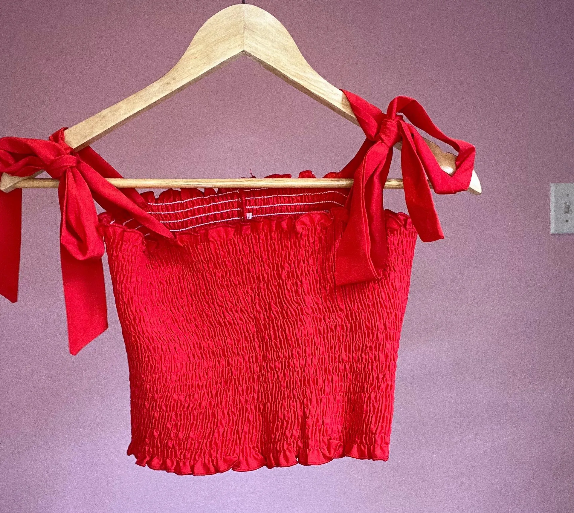 Red Skirt And Shirt Set Size XS - Image 3