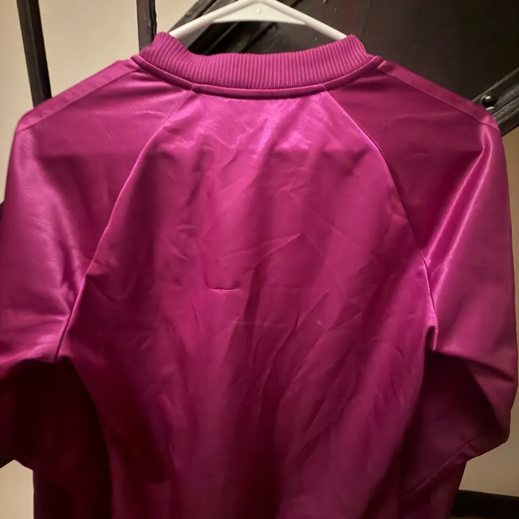 Rare! Adidas Respect Me Satin purple jacket - Image 6