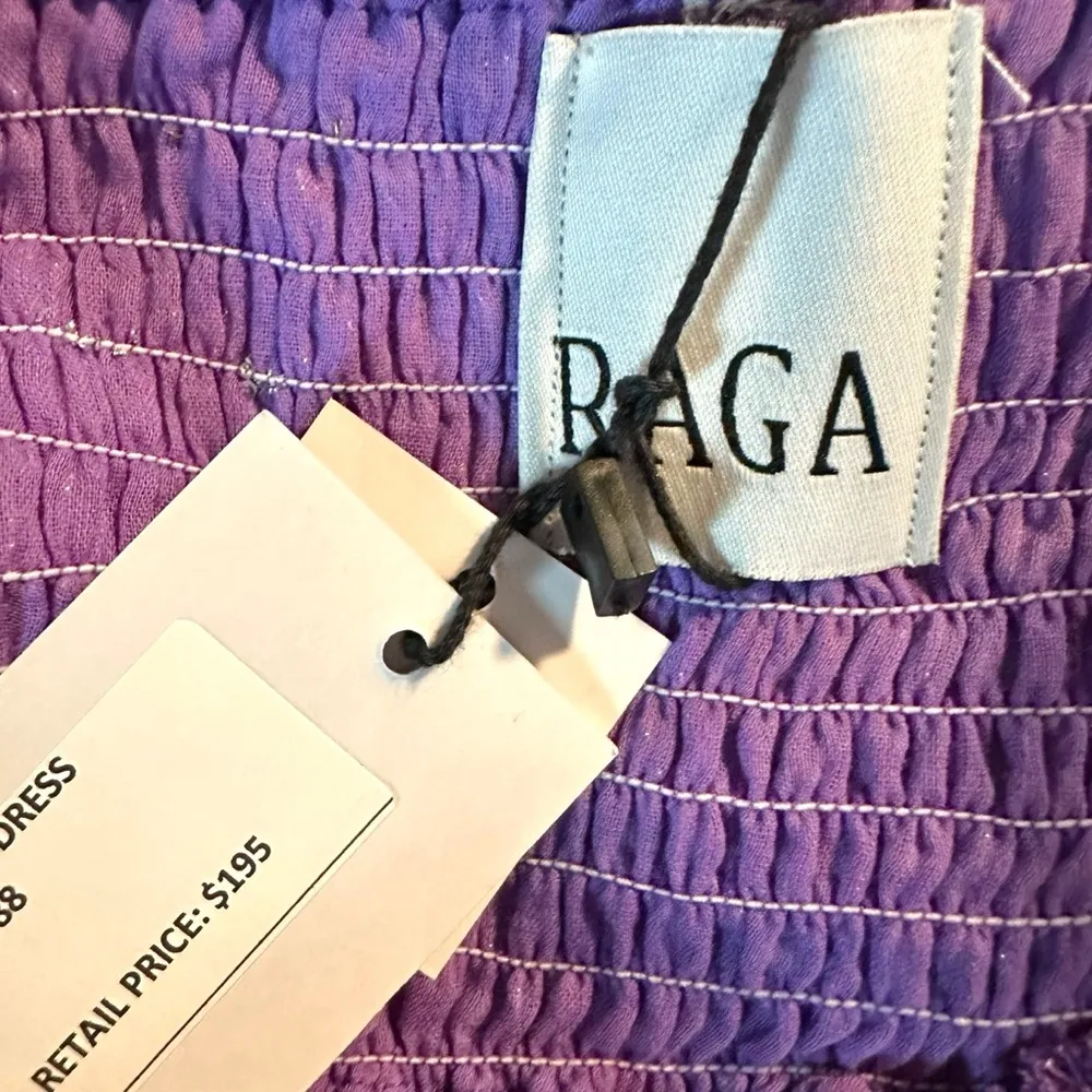 Raga Fairy Layered Ruffle Shimmer Mini Dress Lavender Metallic Silver XS Small - Image 4