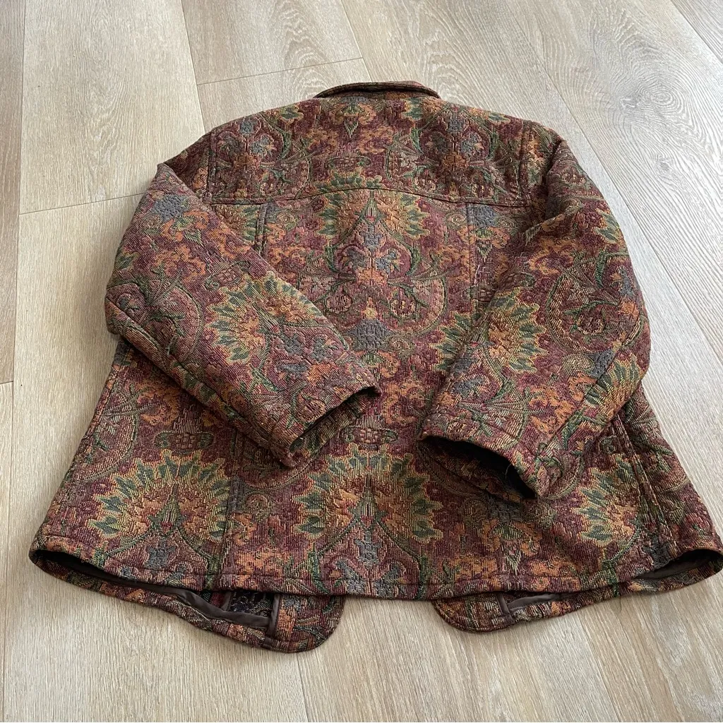 Laura Ashley Multicolor Tapestry Jacket - Image 3