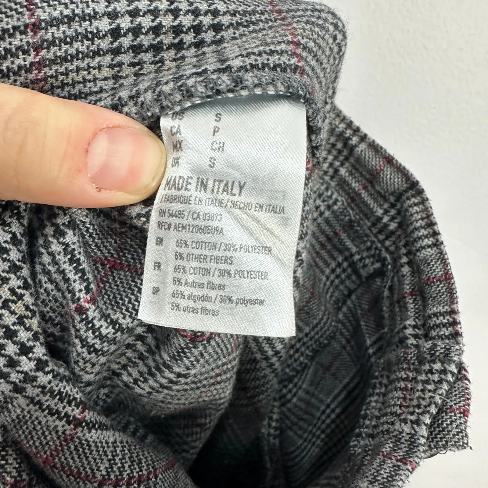 American Eagle Plaid Wide Leg Trouser Pants Womens Small Dark Academia Preppy - Image 6