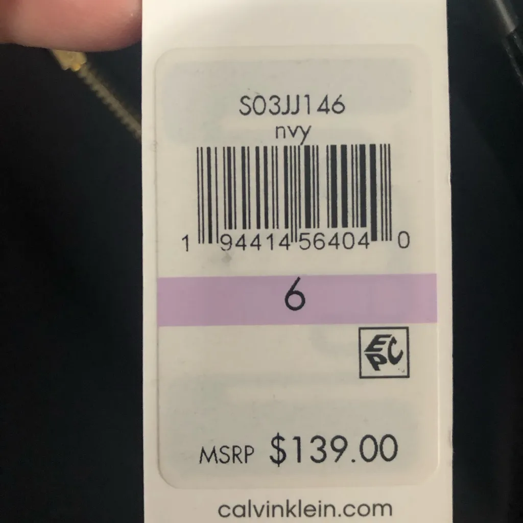 Calvin Klein Women's Navy open Blazer with Gold Zippers new MRSP $136 business - Image 10