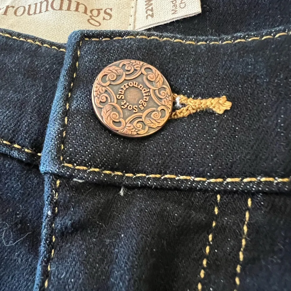 Soft Surroundings Supremely Soft Jeans NWT High Rise Skinny Ankle Dark Wash 22W - Image 12