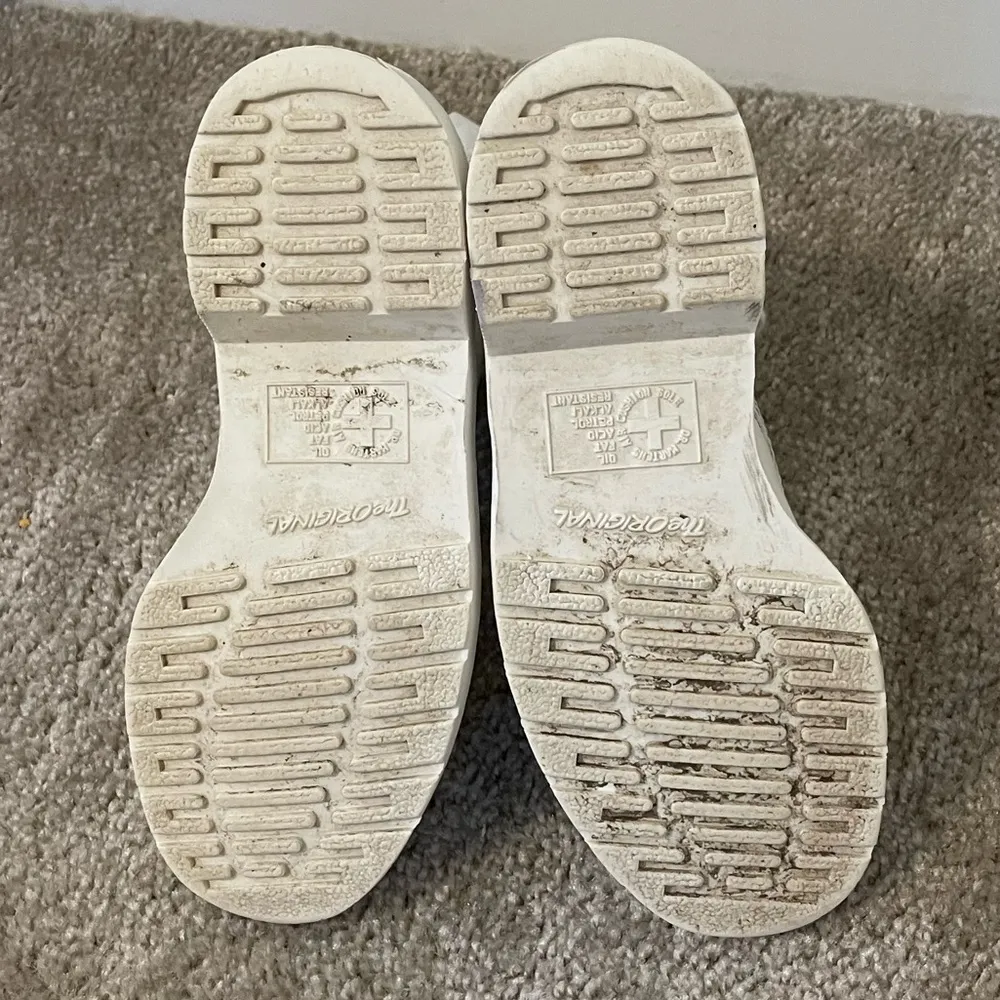 Dr. Martens White 1460 Mono Leather Boots Size Women’s 7 - Image 4