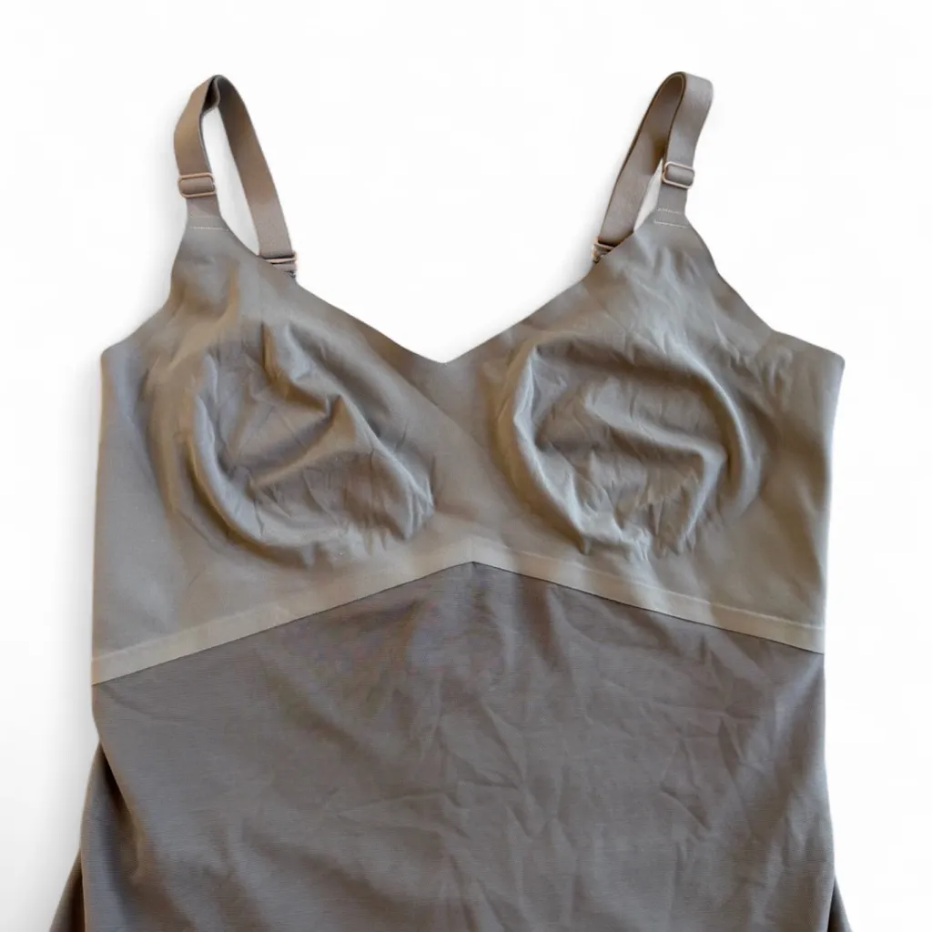 Honeylove Liftwear Cami Bodysuit Taupe XL Shapewear FLAW - Image 2