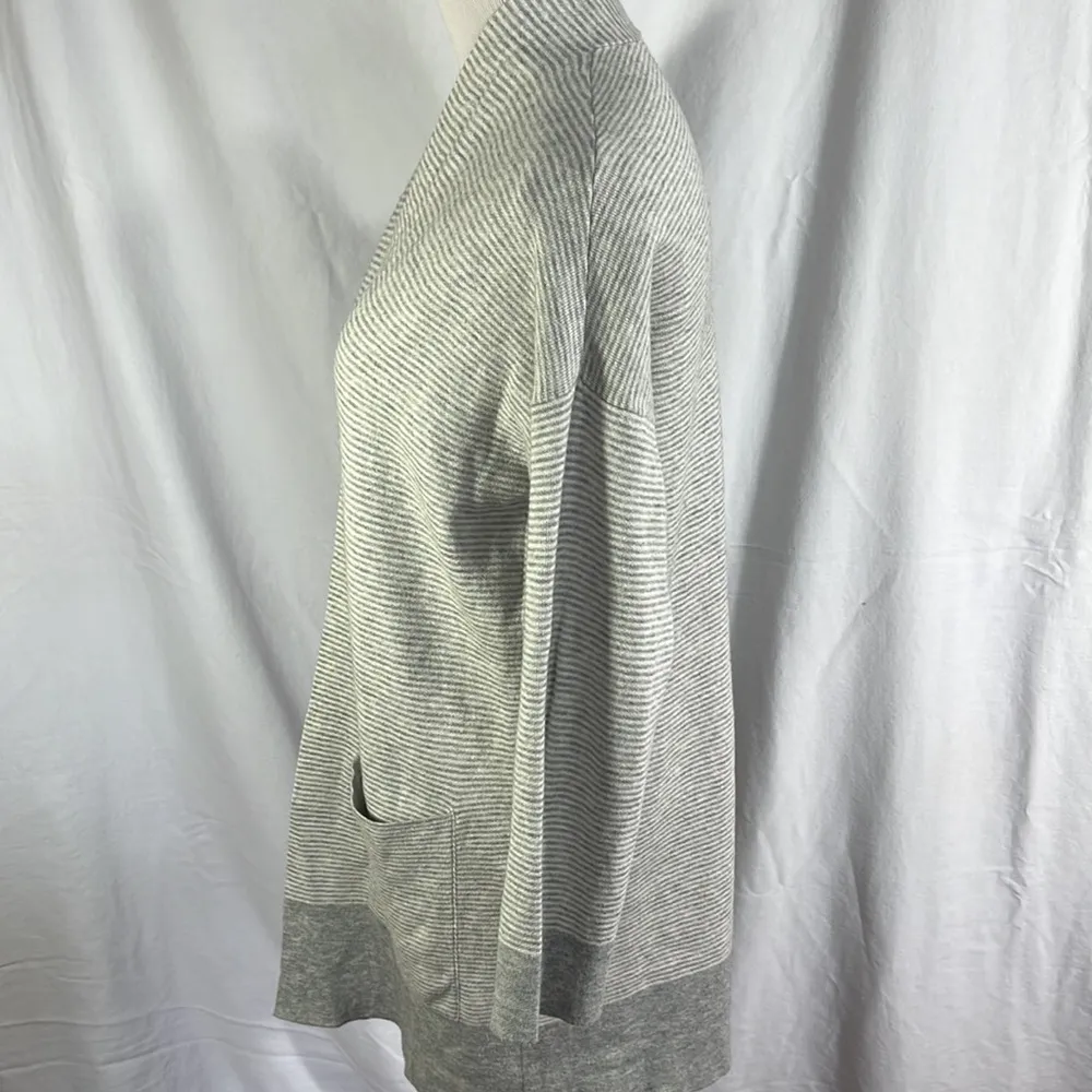 Eileen Fisher Reversible Cashmere Blend Open Cardigan - Image 4