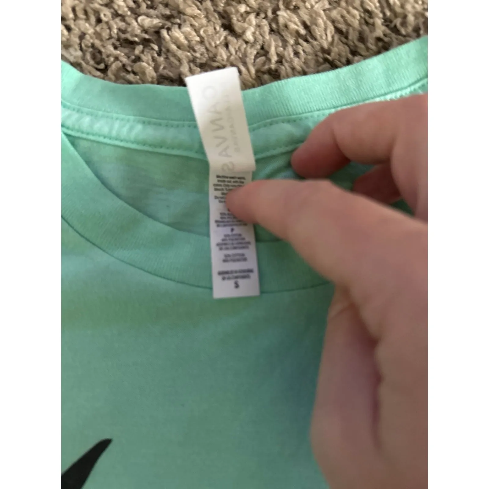 Canvas Women's Teal "Powered by Pixie Dust" Teal Short Sleeve Tee‎ Size Small - Image 4