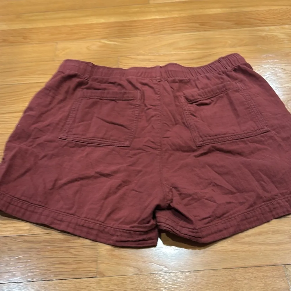 Old Navy women’s rust orange cotton short size large . - Image 6