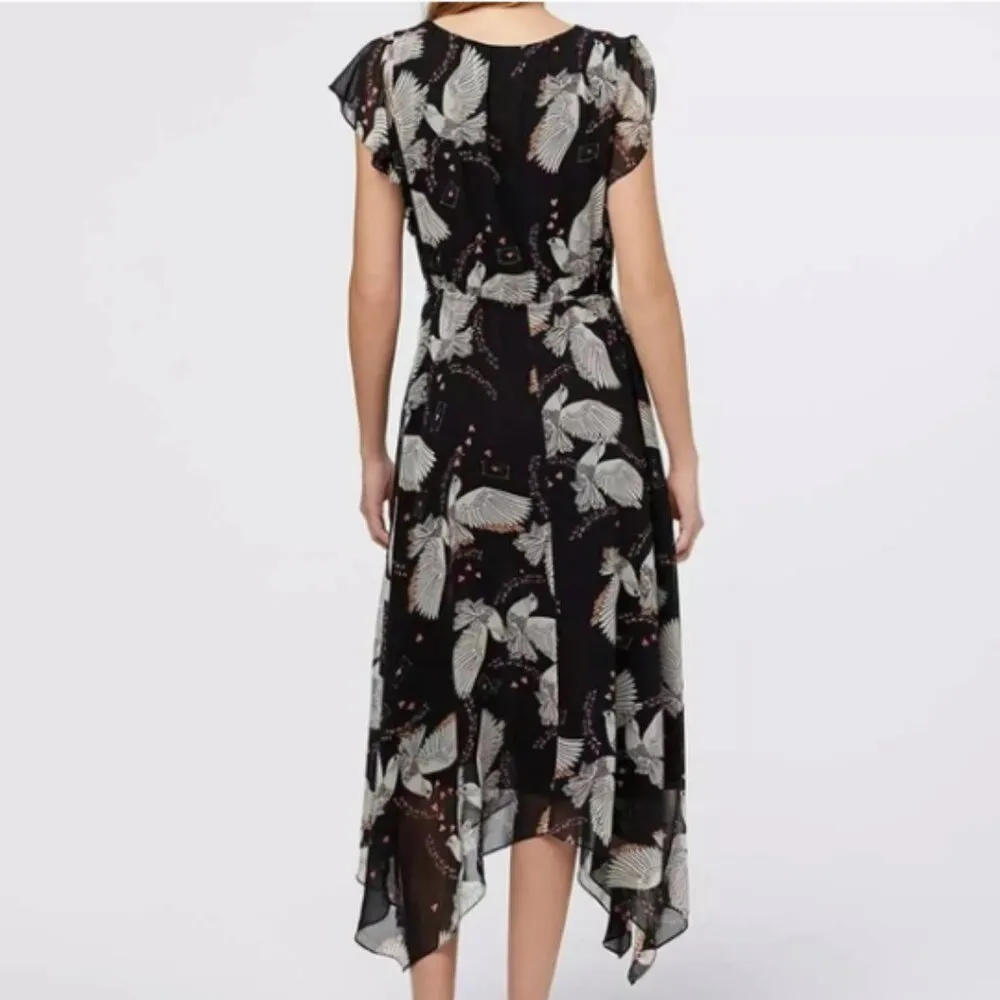 Rebecca Minkoff Harper Love Bird Midi Dress Hearts Floral - Image 4