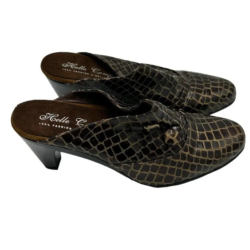 HELLE COMFORT Brown Kenton Slip On Shoes Size 6.5/7 EU Size 37 - Image 3