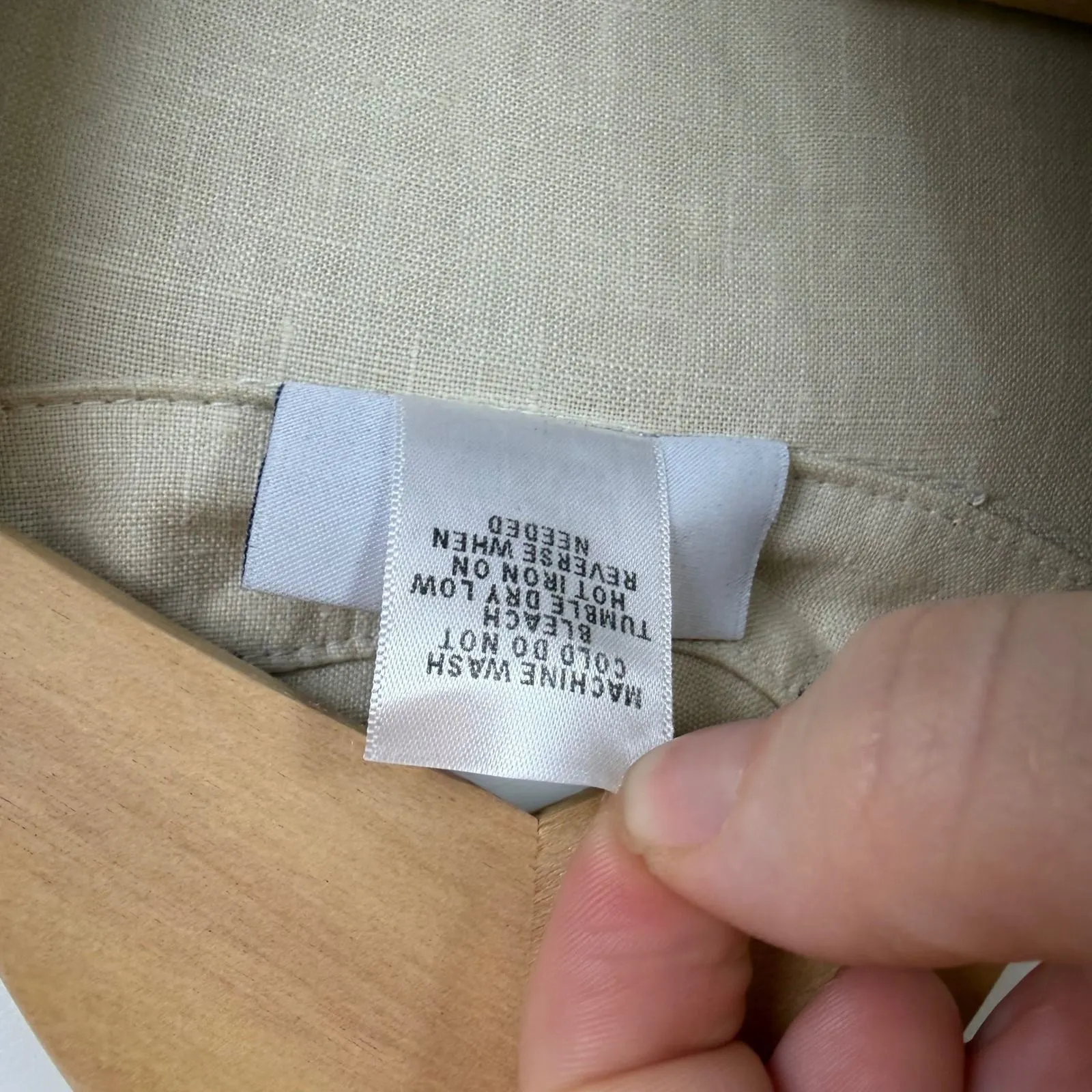 Soft Surroundings Linen Button Down Shirt Size 2X Minimalist Lagenlook Coastal - Image 8