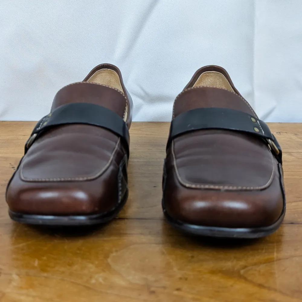 Joan & David Harness Style Two Tone Flats Size 8M - Image 8