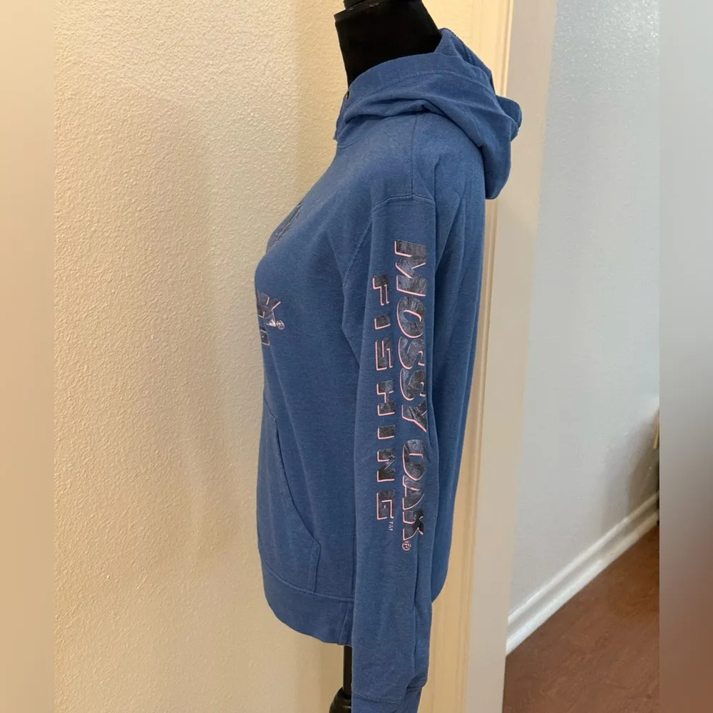 Mossy Oak Fishing Blue Pullover Hoodie - Image 4