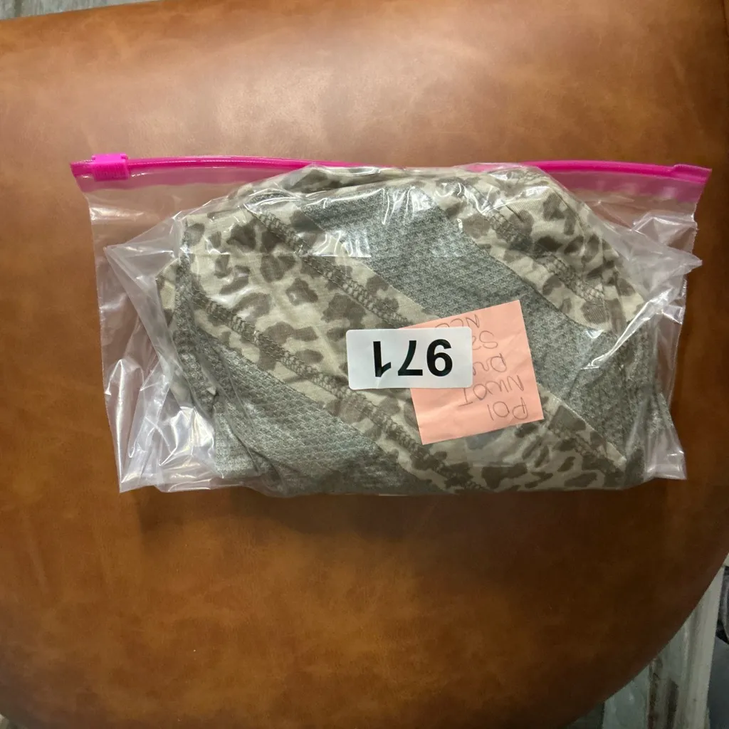 POL Olive and Leopard Print Mini Dress - Image 4