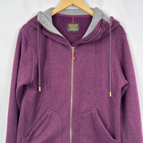 Burton‎ Minxy Full-Zip Fleece Berry Hoodie Womens SIze M - Image 12
