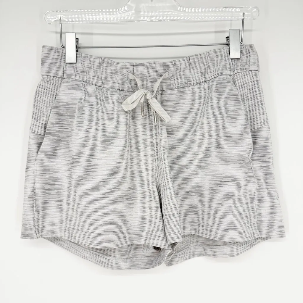 Lululemon On the Fly Striped Shorts 6 - Image 2