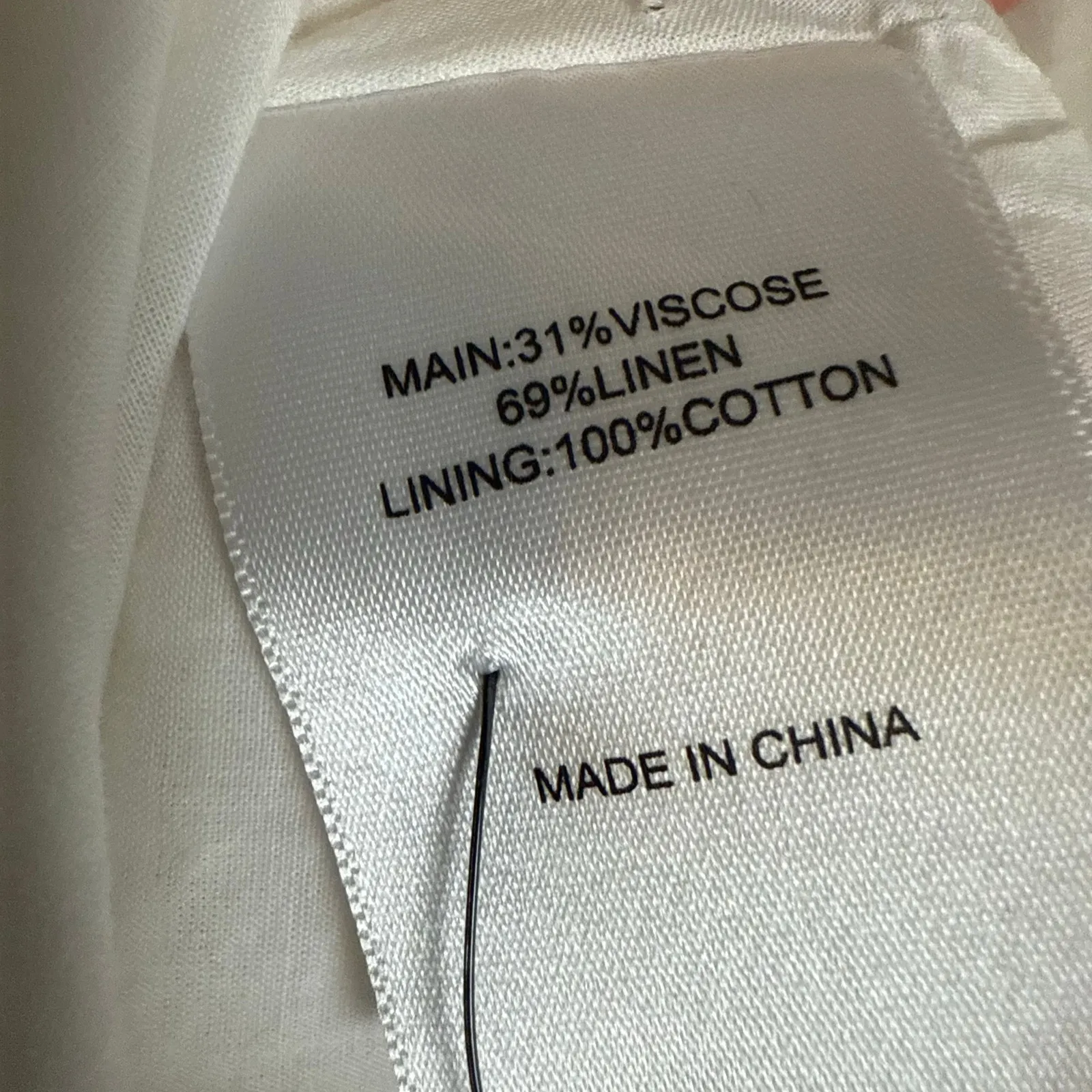 Aje Introspect Ivory White Cut Out Pleated Linen Blend A - Image 6