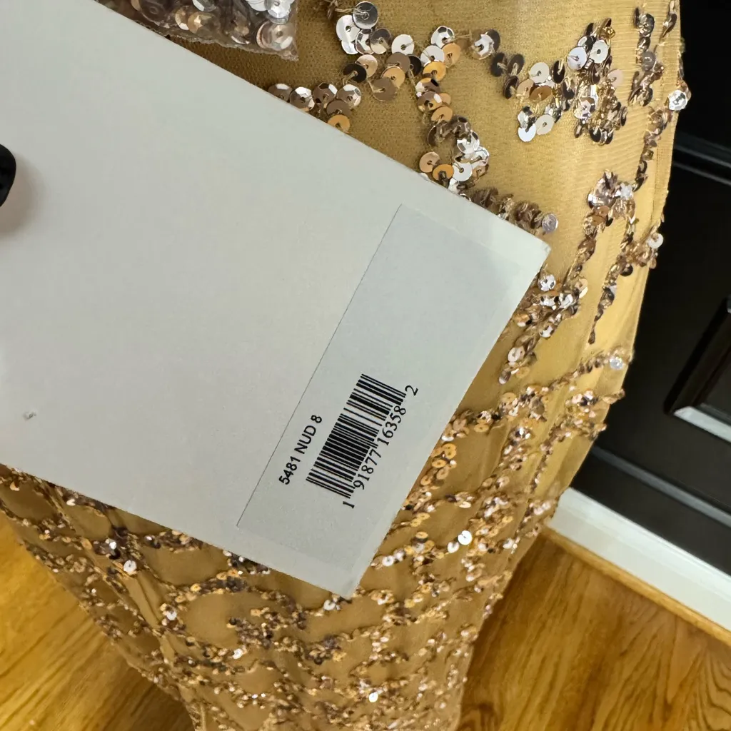 Mac Duggal 5481 Back Slit Sequin Dress - Image 13