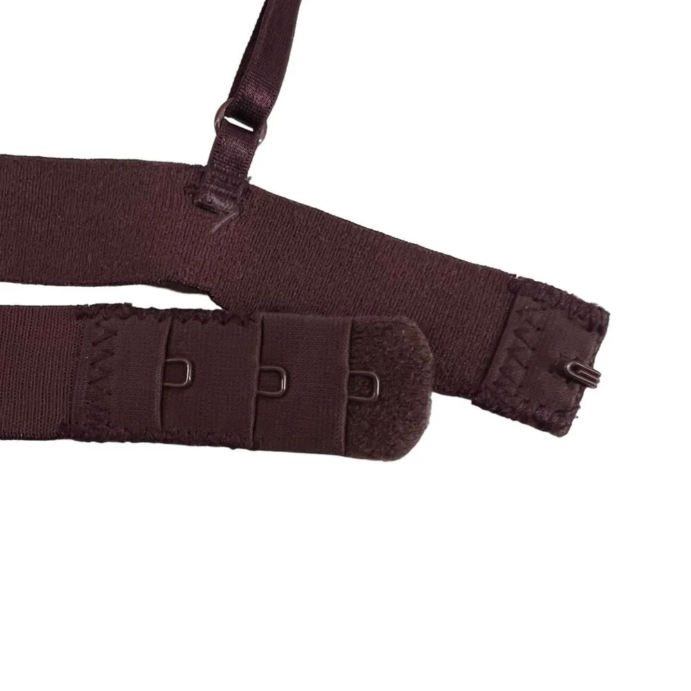 Forever 21 Deep Chocolate Lace Bralette Strappy Small - Image 5