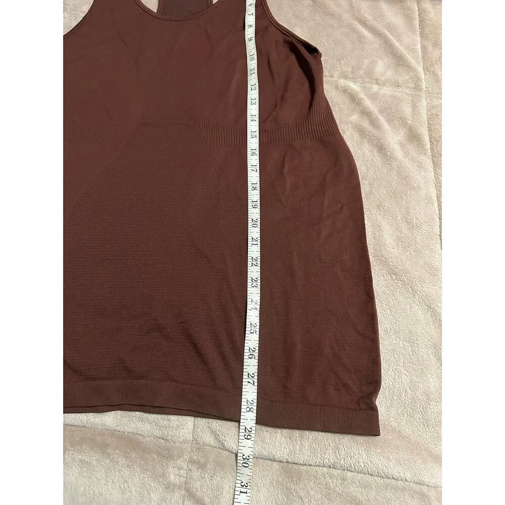 Zyia Active Tank Top Women's Size XL Chocolate Brown Athleisure Yoga Workout - Image 4