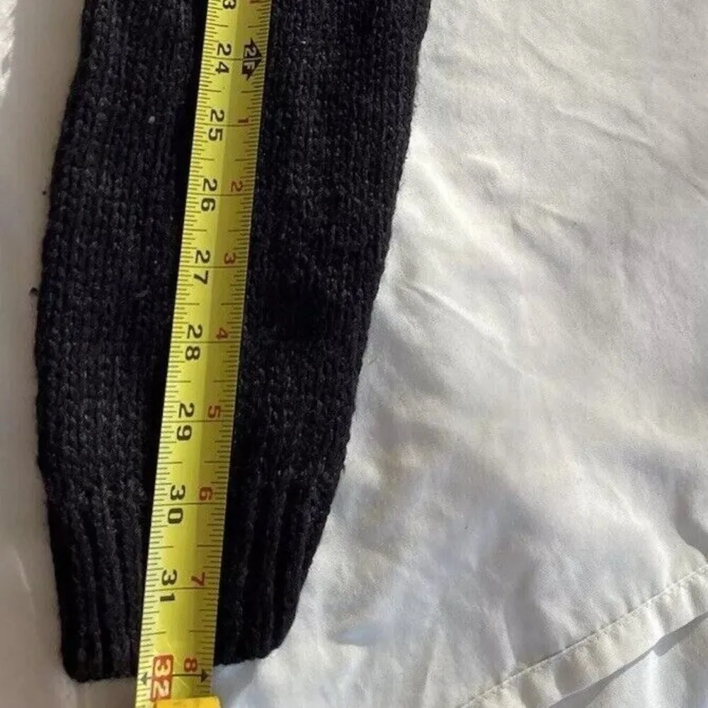 Vintage Casual Corner Cardigan Women's Native American Green Black Hand Knitted Size L - Image 13