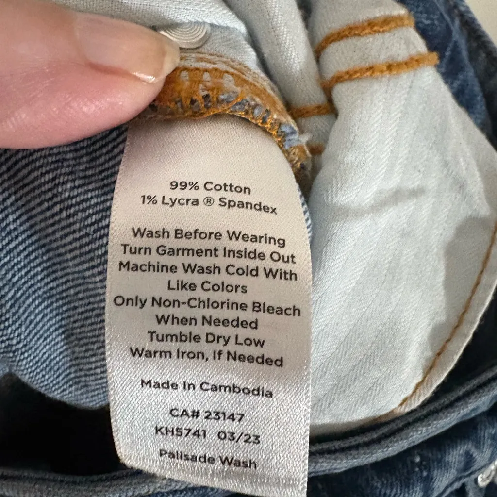 Talbots High Waisted Relaxed Straight Leg Jean Size 10 EUC 489‎ - Image 9