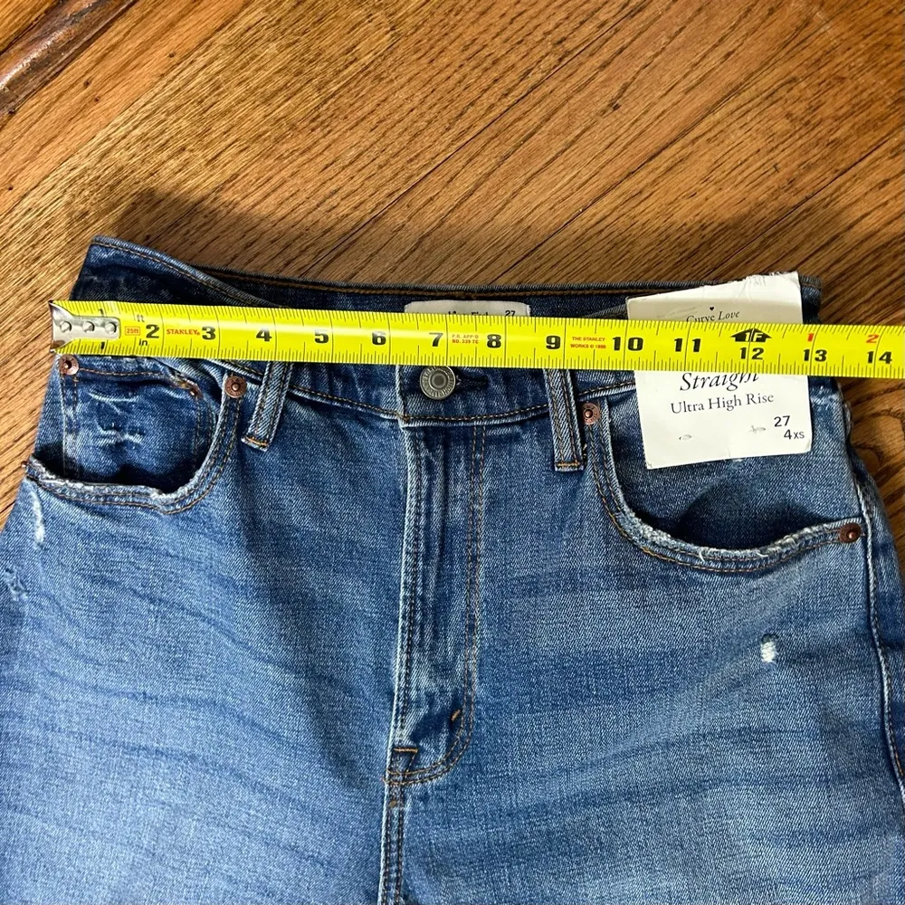 Abercrombie & Fitch | The Ankle Straight Ultra High Rise  Jeans Size 27 NWT - Image 11